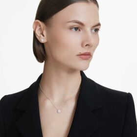 Náušnice Eternity Halo s laboratorně vypěstovanými diamanty o celkové hmotnosti 0,75 karátů, kulatý tvar, 14karátové bílé zlato