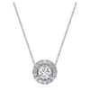 Přívěsek Eternity Halo Solitaire s diamanty vypěstovanými v laboratoři, celková hmotnost 1 Ct, kulatý tvar, 14K bílé zlato Přívěsek Eternity Halo Solitaire s diamanty vypěstovanými v laboratoři, celková hmotnost 1 Ct, kulatý tvar, 14K bílé zlato