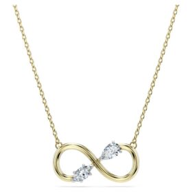 Přívěsek Eternity s diamanty vypěstovanými v laboratoři, celková hmotnost 0,35 karátů, různé tvary, 14karátové žluté zlato