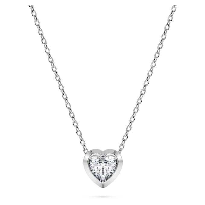 Přívěsek Eternity s laboratorně vypěstovanými diamanty o celkové hmotnosti 0,5 karátu, ve tvaru srdce, ze stříbra Přívěsek Eternity s laboratorně vypěstovanými diamanty o celkové hmotnosti 0,5 karátu, ve tvaru srdce, ze stříbra