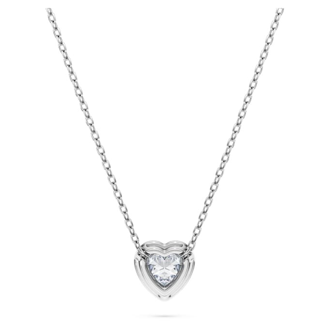 Přívěsek Eternity s laboratorně vypěstovanými diamanty o celkové hmotnosti 0,5 karátu, ve tvaru srdce, ze stříbra Přívěsek Eternity s laboratorně vypěstovanými diamanty o celkové hmotnosti 0,5 karátu, ve tvaru srdce, ze stříbra