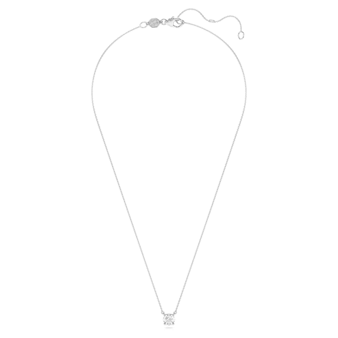 Přívěsek Eternity Solitaire s diamanty vypěstovanými v laboratoři, 1 Ct Tw, kulatý tvar, 14K bílé zlato Přívěsek Eternity Solitaire s diamanty vypěstovanými v laboratoři, 1 Ct Tw, kulatý tvar, 14K bílé zlato