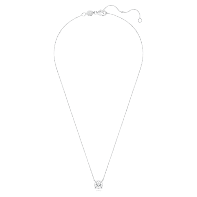 Přívěsek Eternity Solitaire s diamanty vypěstovanými v laboratoři, 2 karátů celkem, kulatý tvar, 14K bílé zlato Přívěsek Eternity Solitaire s diamanty vypěstovanými v laboratoři, 2 karátů celkem, kulatý tvar, 14K bílé zlato