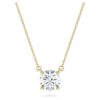 Přívěsek Eternity Solitaire s diamanty vypěstovanými v laboratoři, celková hmotnost 1 Ct, kulatý tvar, 14K žluté zlato Přívěsek Eternity Solitaire s diamanty vypěstovanými v laboratoři, celková hmotnost 1 Ct, kulatý tvar, 14K žluté zlato