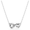 Přívěsek Hyperbola Pavé, Infinity, bílý, rhodiovaný Přívěsek Hyperbola Pavé, Infinity, bílý, rhodiovaný