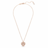Přívěsek Idyllia Crystal Pearl, srdce, bílý, pokovený růžovým zlatem Přívěsek Idyllia Crystal Pearl, srdce, bílý, pokovený růžovým zlatem