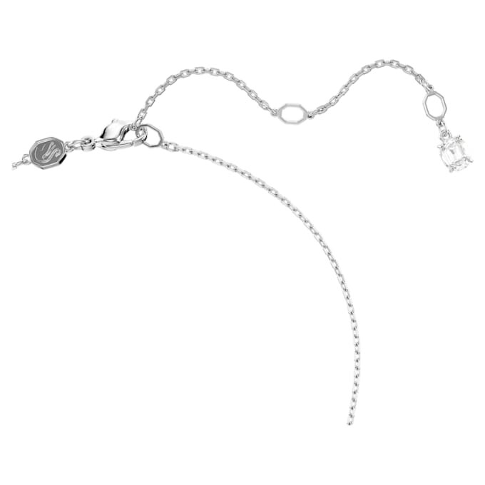 Přívěsek Matrix s broušenými kameny typu baguette, uzel, bílý, pokovený rhodiem Přívěsek Matrix s broušenými kameny typu baguette, uzel, bílý, pokovený rhodiem