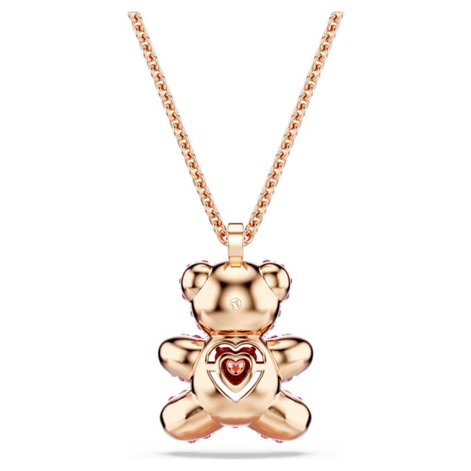 Přívěsek medvídek Teddy, růžový, s povrchovou úpravou v odstínu růžového zlata Přívěsek medvídek Teddy, růžový, s povrchovou úpravou v odstínu růžového zlata
