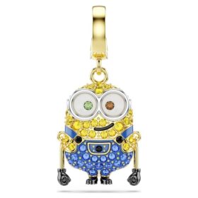 Přívěsek Minions Bob s pavé, vícebarevný, pozlacený