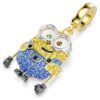 Přívěsek Minions Bob s pavé, vícebarevný, pozlacený Přívěsek Minions Bob s pavé, vícebarevný, pozlacený