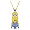 Přívěsek Minions Kevin s pavé, vícebarevný, pozlacený Přívěsek Minions Kevin s pavé, vícebarevný, pozlacený