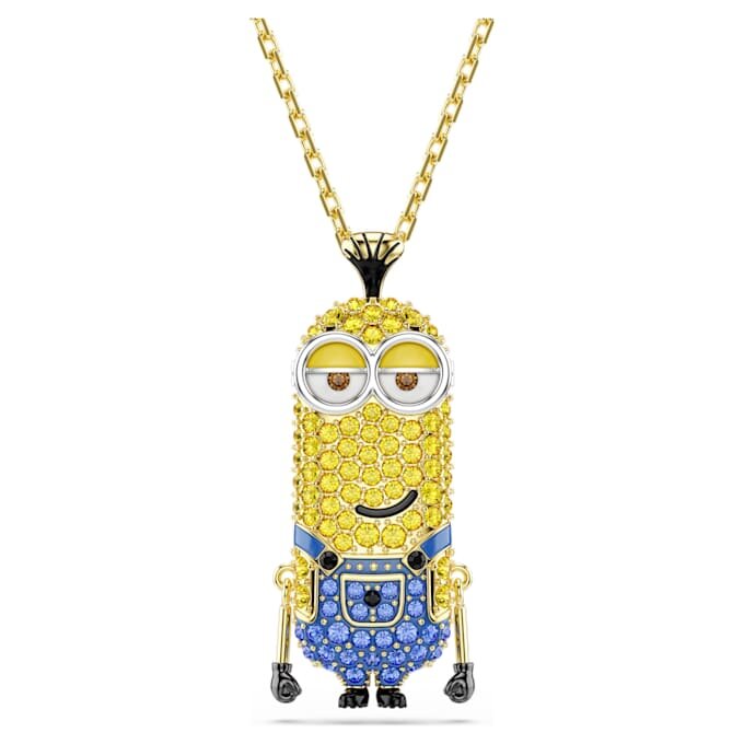 Přívěsek Minions Kevin s pavé, vícebarevný, pozlacený Přívěsek Minions Kevin s pavé, vícebarevný, pozlacený