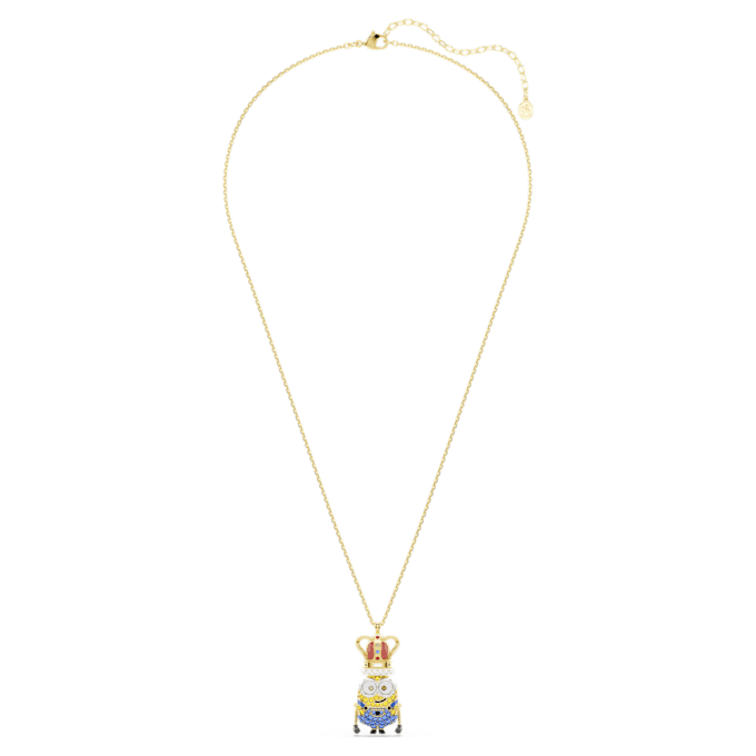 Přívěsek Minions King Bob s pavé, vícebarevný, pozlacený Přívěsek Minions King Bob s pavé, vícebarevný, pozlacený