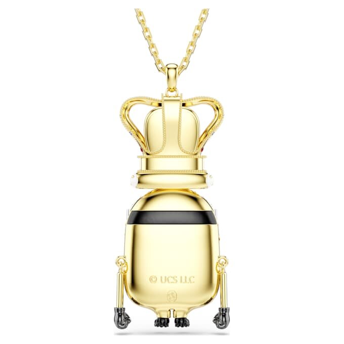 Přívěsek Minions King Bob s pavé, vícebarevný, pozlacený Přívěsek Minions King Bob s pavé, vícebarevný, pozlacený