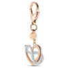 Přívěsek na kabelku „Infinity and Heart“, bílý, povrchová úprava z kombinace kovů Přívěsek na kabelku „Infinity and Heart“, bílý, povrchová úprava z kombinace kovů
