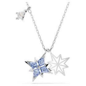 Přívěsek Symbolica Star, modrý, pokovený rhodiem