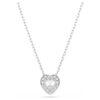 Sada Ariana Grande X Swarovski s různými briliantovými výbrusy, srdce, bílá, pokovená rhodiem Sada Ariana Grande X Swarovski s různými briliantovými výbrusy, srdce, bílá, pokovená rhodiem