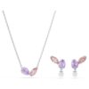 Sada Ariana Grande X Swarovski s různými briliantovými výbrusy, vícebarevná, pokovená rhodiem