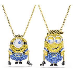 Sada Minions James a Henry s pavé, vícebarevná, pozlacená