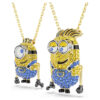 Sada Minions James a Henry s pavé, vícebarevná, pozlacená Sada Minions James a Henry s pavé, vícebarevná, pozlacená