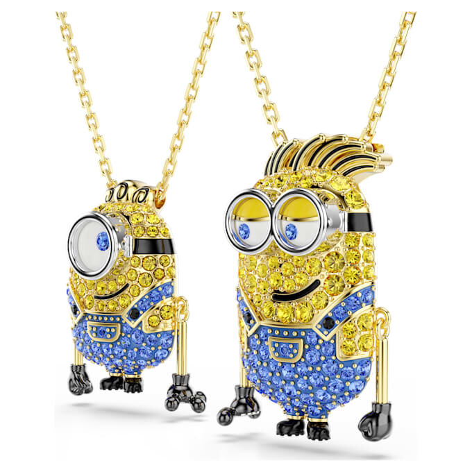 Sada Minions James a Henry s pavé, vícebarevná, pozlacená Sada Minions James a Henry s pavé, vícebarevná, pozlacená