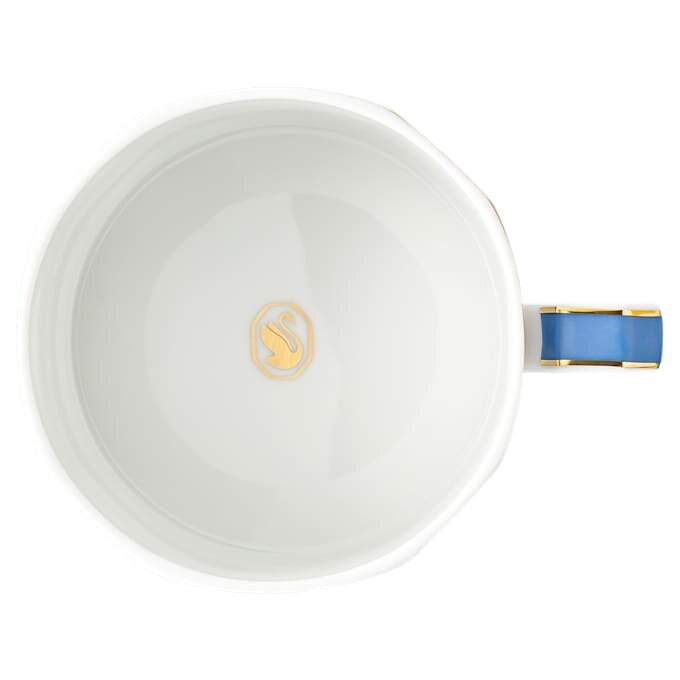 Čajový šálek se podšálkem Signum, porcelán, modrý Čajový šálek se podšálkem Signum, porcelán, modrý