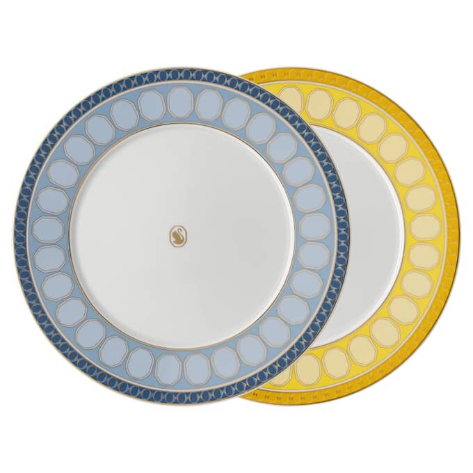 Sada talířů Signum z porcelánu, střední, vícebarevná Sada talířů Signum z porcelánu, střední, vícebarevná