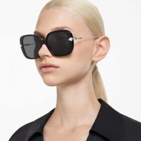 Sluneční brýle Oversized, čtvercový tvar, Sk6011, černé Sluneční brýle Oversized, čtvercový tvar, Sk6011, černé
