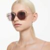 Sluneční brýle Oversized, čtvercový tvar, Sk6011, fialové Sluneční brýle Oversized, čtvercový tvar, Sk6011, fialové