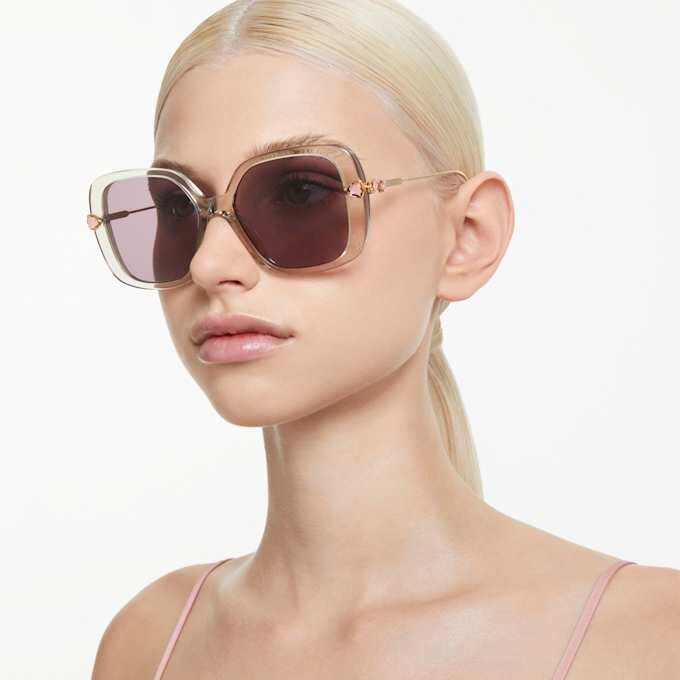Sluneční brýle Oversized, čtvercový tvar, Sk6011, fialové Sluneční brýle Oversized, čtvercový tvar, Sk6011, fialové