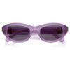 Sluneční brýle ve tvaru polštáře, fialové