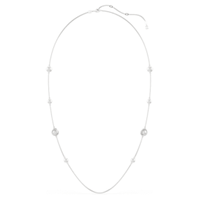Snake Strandage Crystal Pearl, smíšené briliantové výbrusy, Rok hada, bílá, rhodiovaný