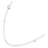 Snake Strandage Crystal Pearl, smíšené briliantové výbrusy, Rok hada, bílá, rhodiovaný