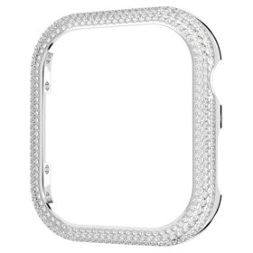 Třpytivé pouzdro pro Apple Watch® Series 7, 41 mm, stříbrná barva