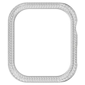 Třpytivé pouzdro pro Apple Watch® Series 7, 41 mm, stříbrná barva