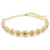 Una Angelic Choker s kulatým briliantovým výbrusem, karamelová, pozlacená