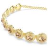 Una Angelic Choker s kulatým briliantovým výbrusem, karamelová, pozlacená