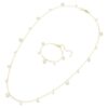Una Angelic Strandage Crystal Pearl, kulatý brus, bílá, pozlacená Una Angelic Strandage Crystal Pearl, kulatý brus, bílá, pozlacená