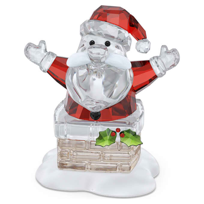 Vánoční radost: Santa Claus a komín Vánoční radost: Santa Claus a komín